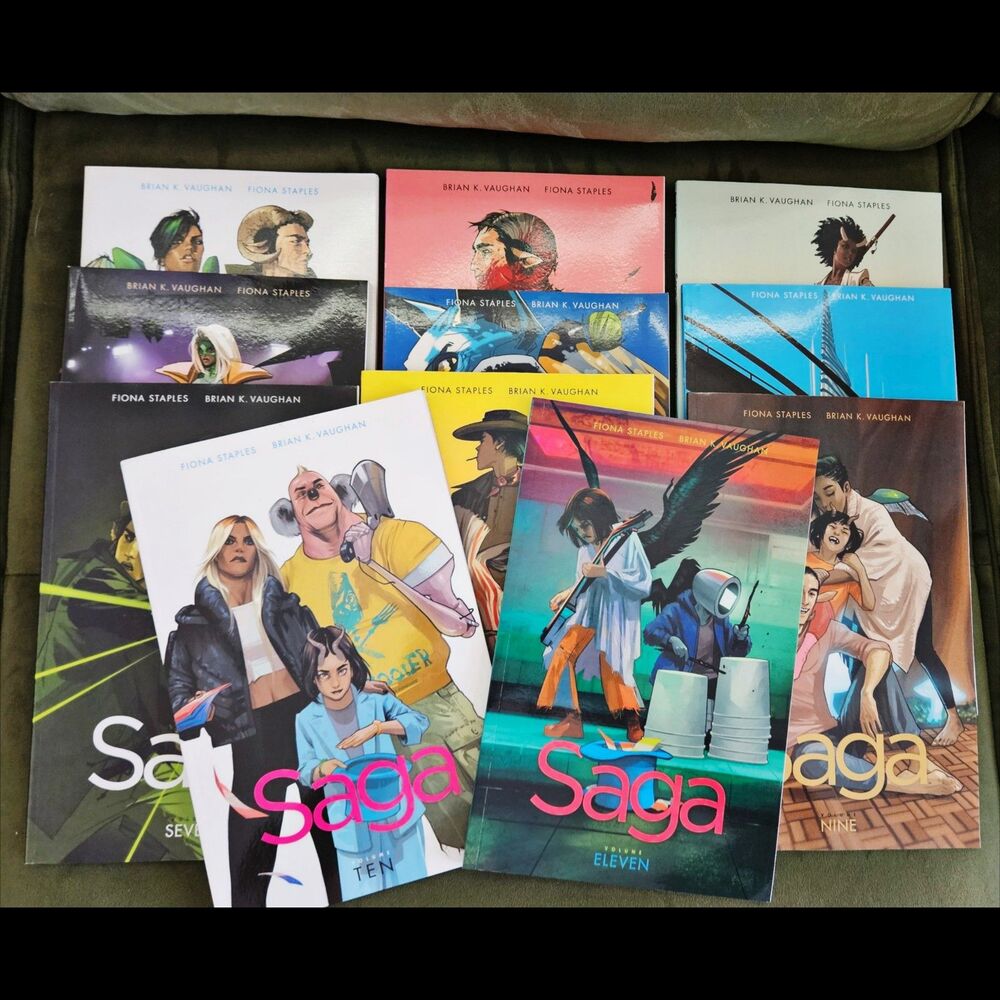 SAGA Vol 1-11 Graphic Novel Collection by Brian K Vaughan Image Comics